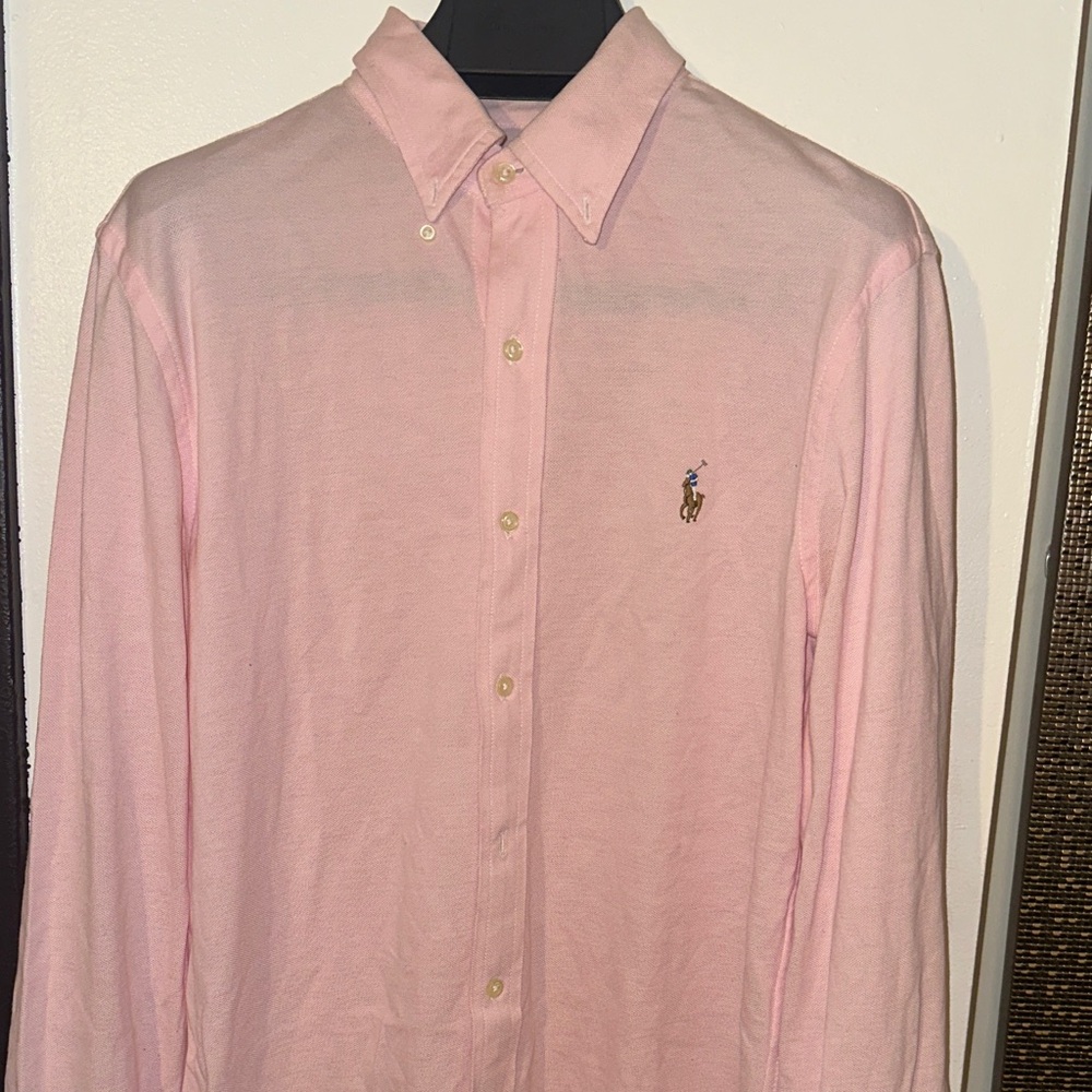 Ralph Lauren Men's Light Pink Button Down Shirt